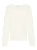Marc O'Polo ribbed long-sleeve top - White
