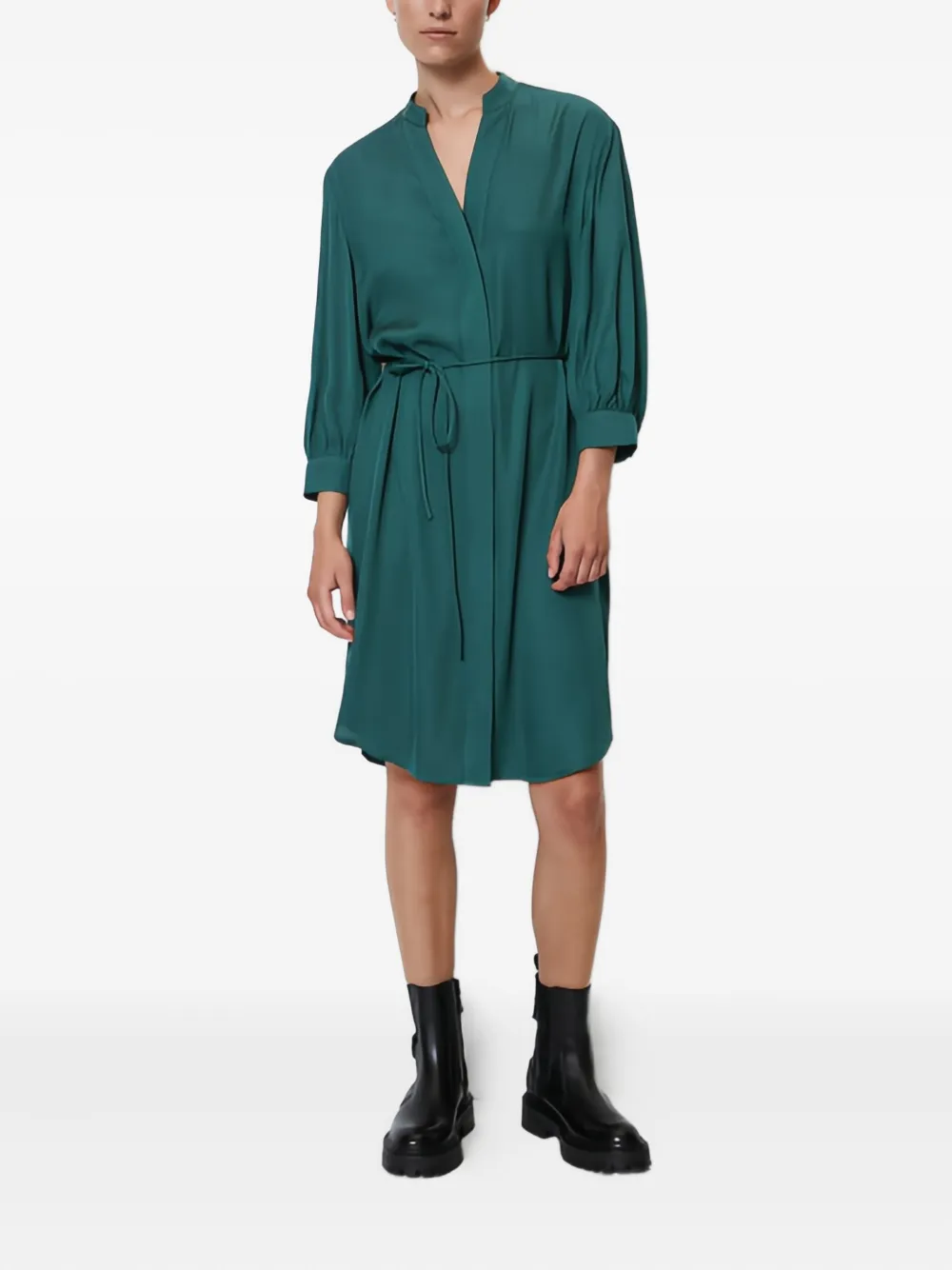 Marc O'Polo Blousejurk met ceintuur - 471 GREEN