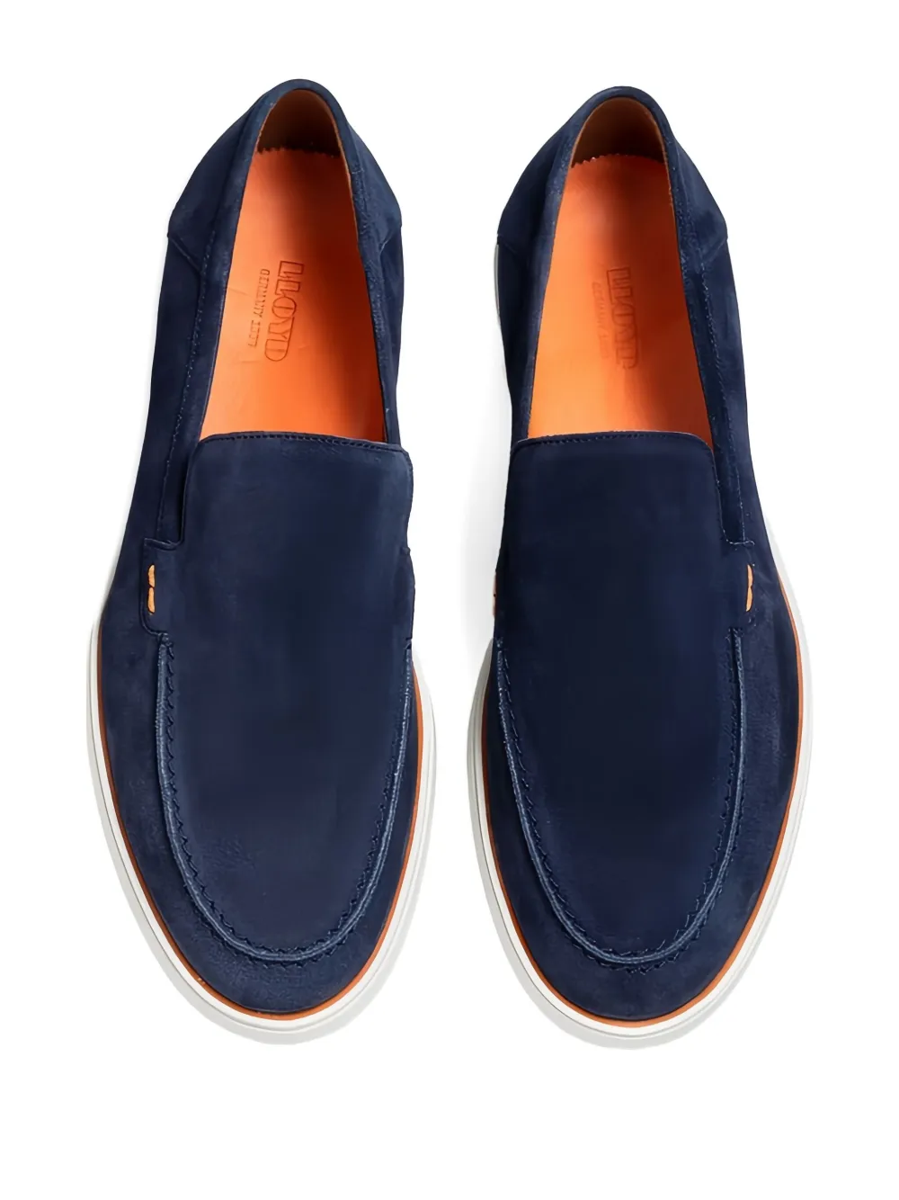 Lloyd Hunter suede slip-on loafers Blue