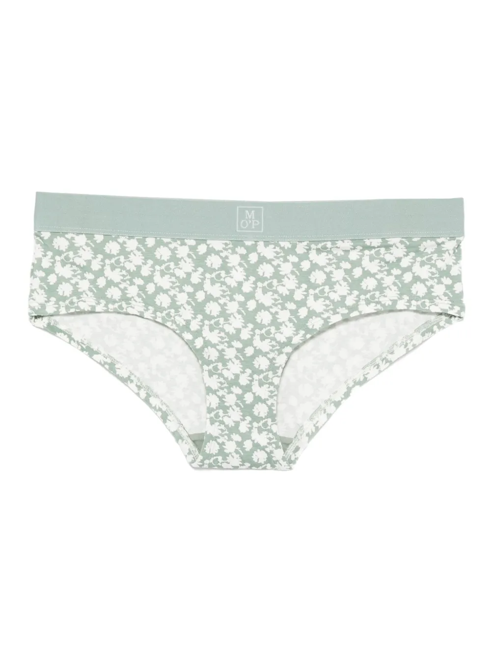 Marc O'Polo Drie slips met bloemenprint - Groen