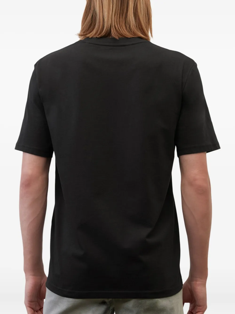 Marc O'polo Logo-embroidered T-shirt In Black