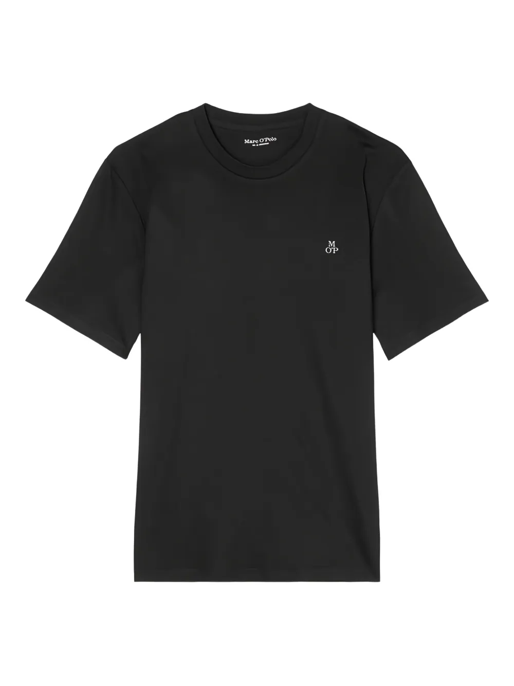 Marc O'polo Logo-embroidered T-shirt In Black