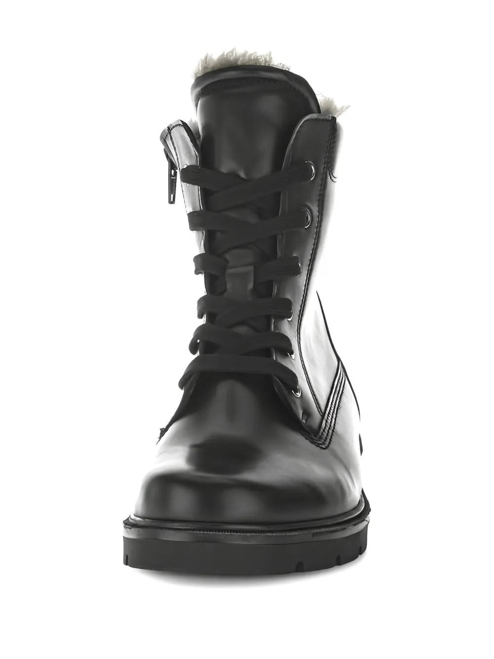 GABOR lace-up combat boots Black