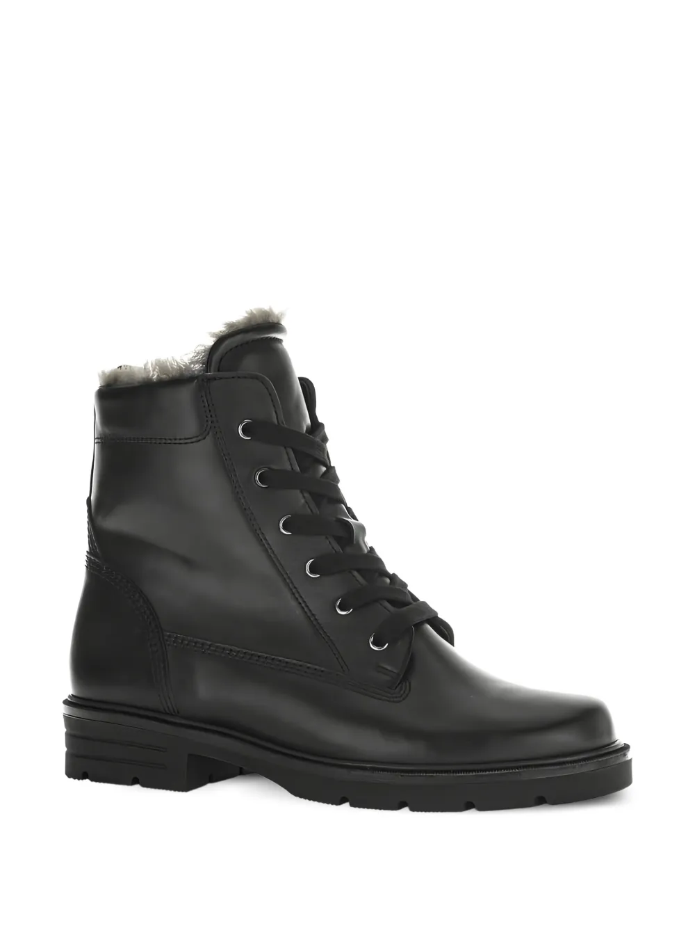 GABOR lace-up combat boots Black
