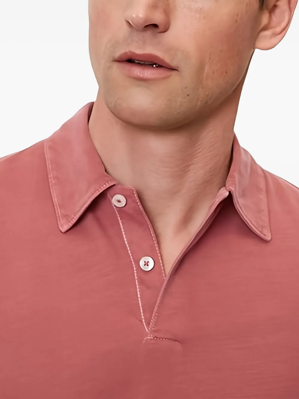 Marc O'Polo Piqué poloshirt met korte mouwen Rood