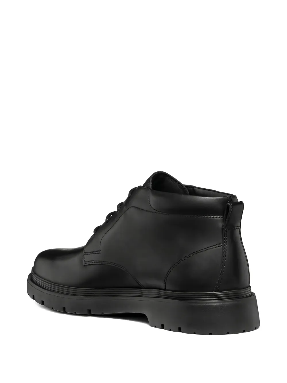 Geox lace-up leather boots Black