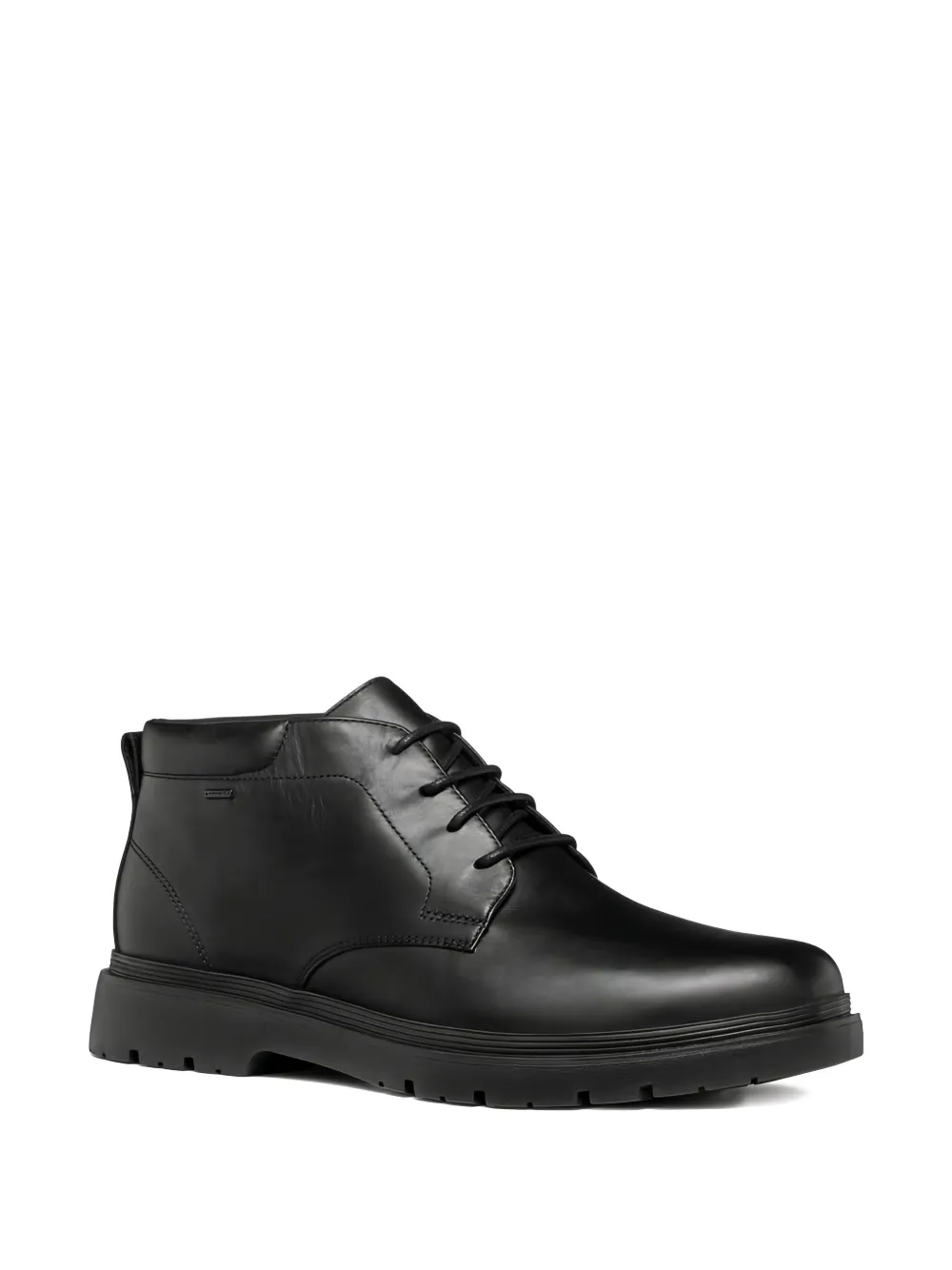 Geox lace-up leather boots Black