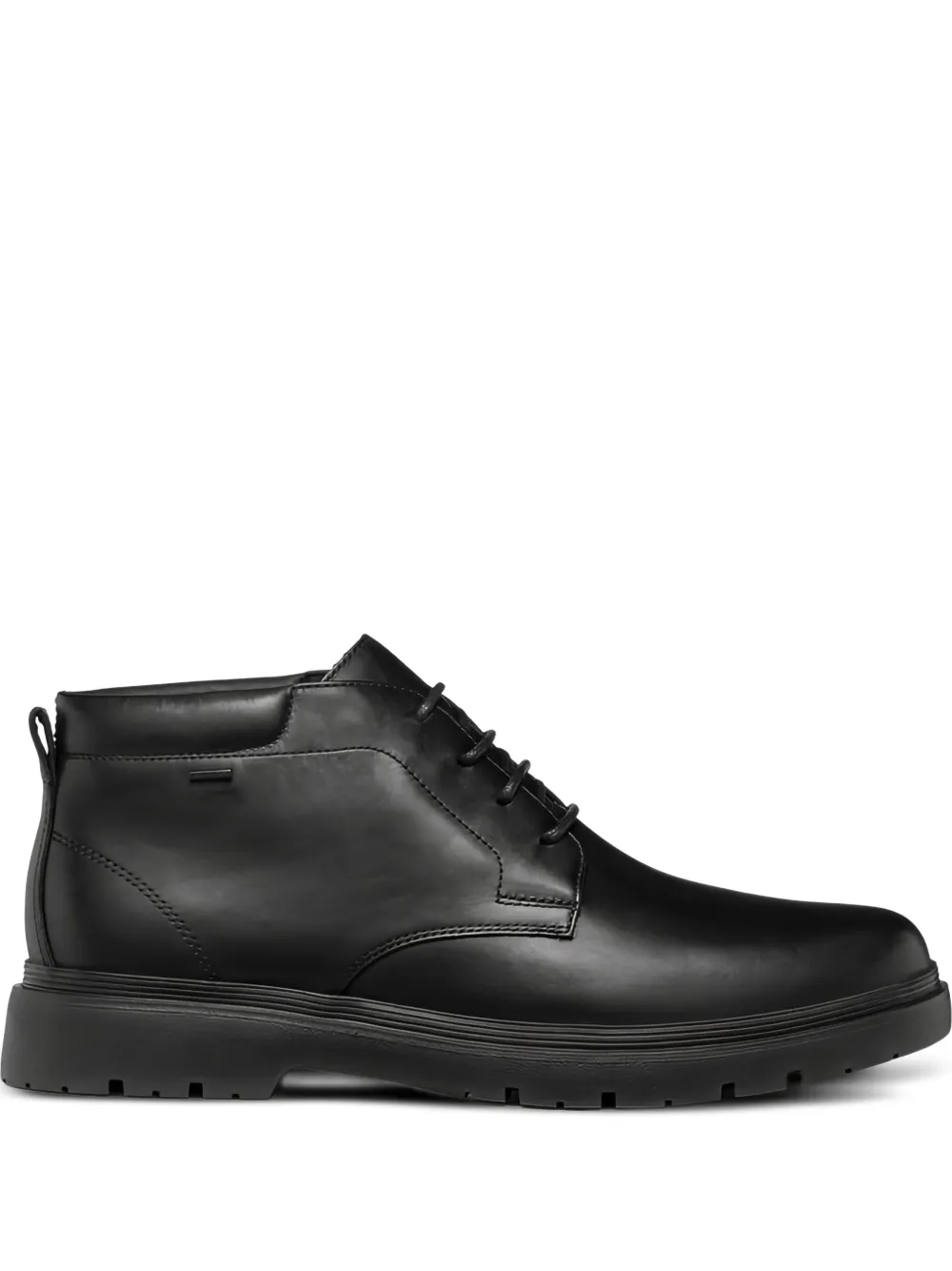 Geox lace-up leather boots Black