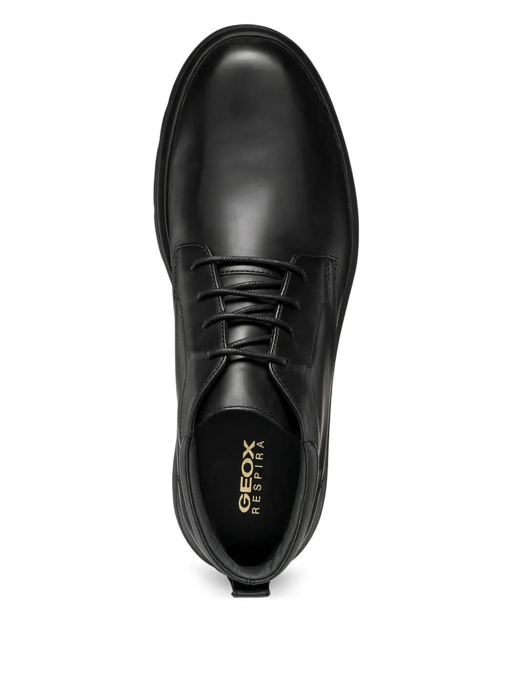 Geox lace-up leather boots Black