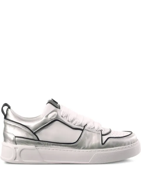 Hogl Macba Seven metallic leather panelled sneakers