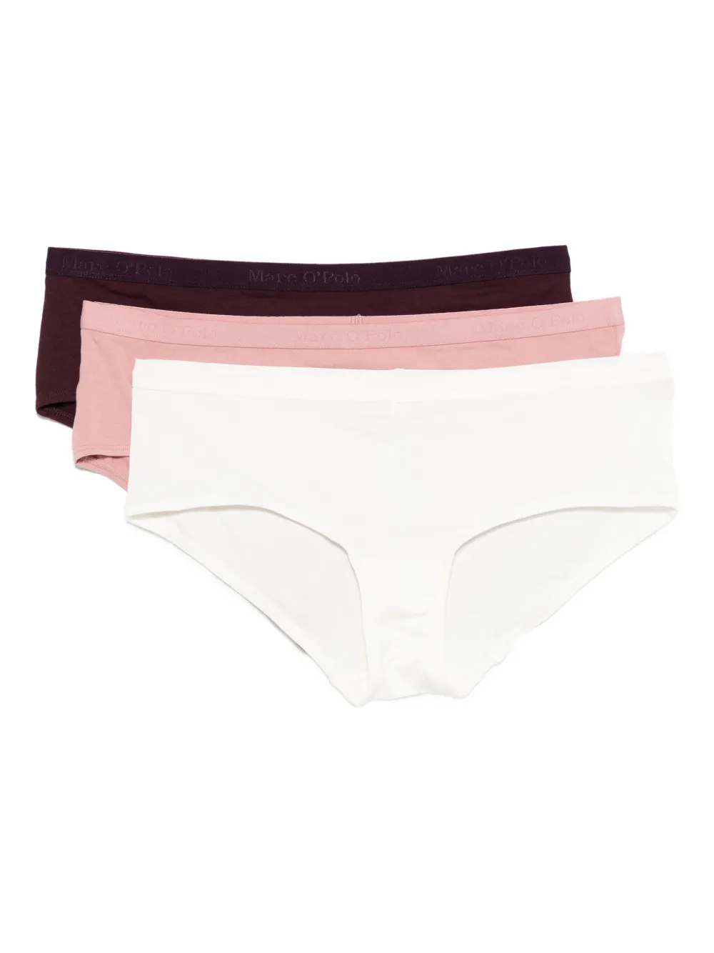 Marc O'Polo Drie boxershorts met logoband Roze