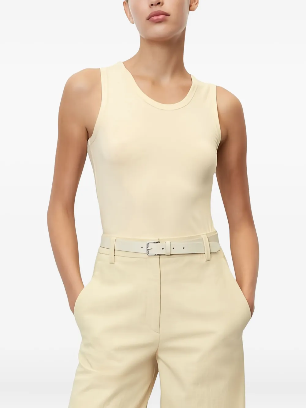 ribbed sleeveless top