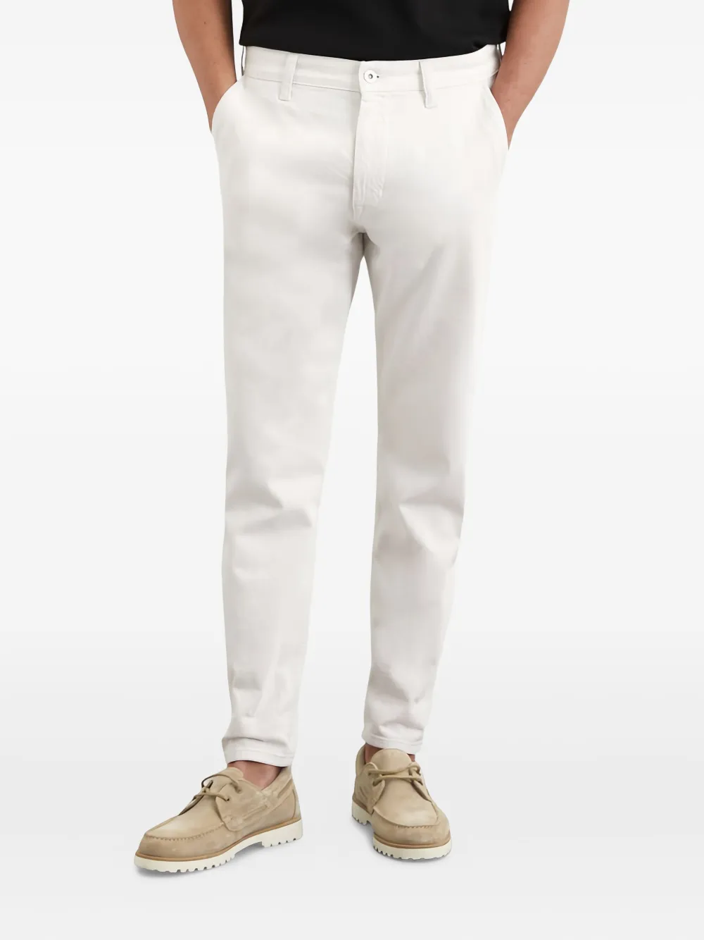 Marc O'Polo Jeans met logopatch Wit
