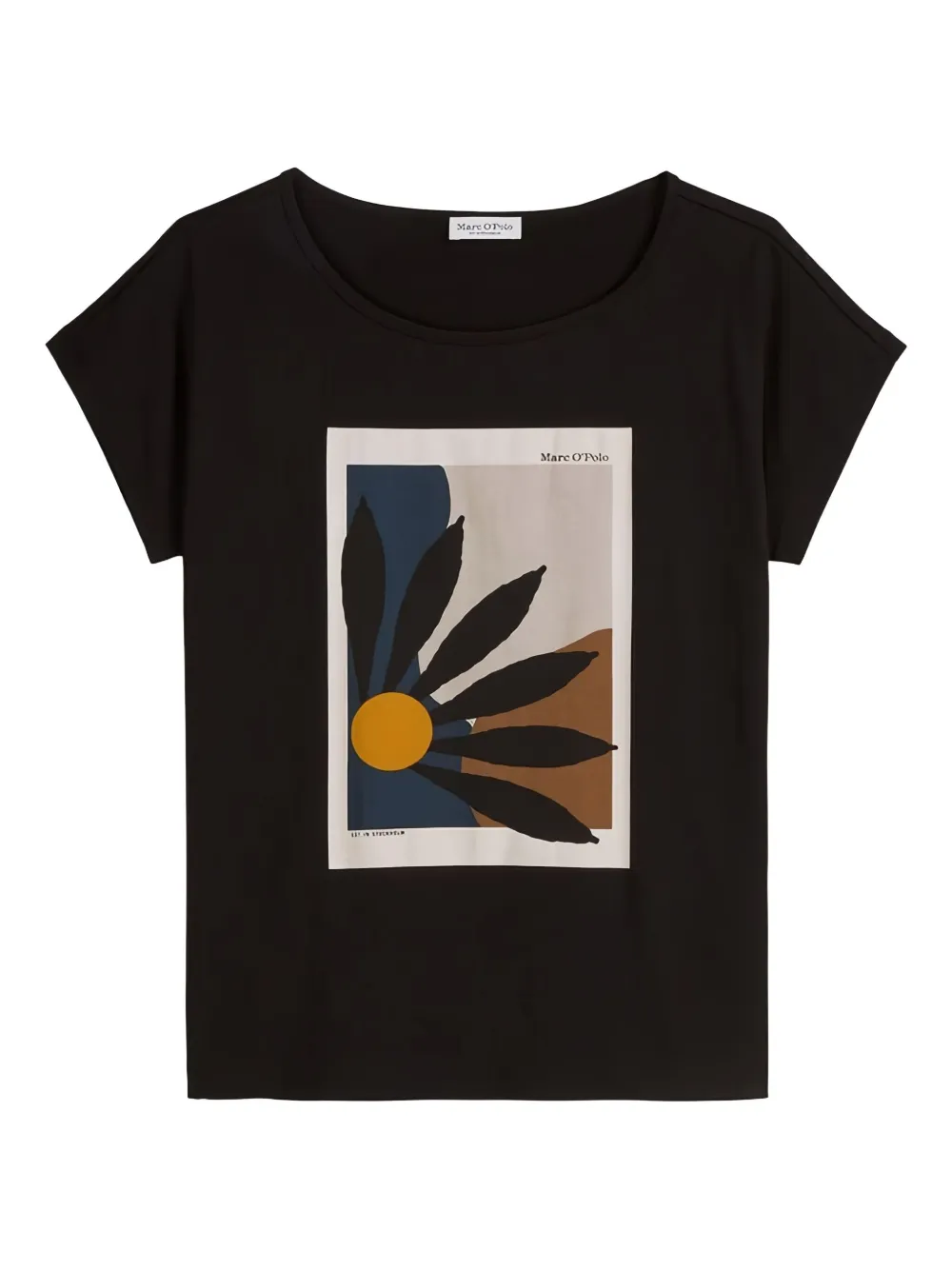 Marc O'Polo floral-print T-shirt | Black | Image 1