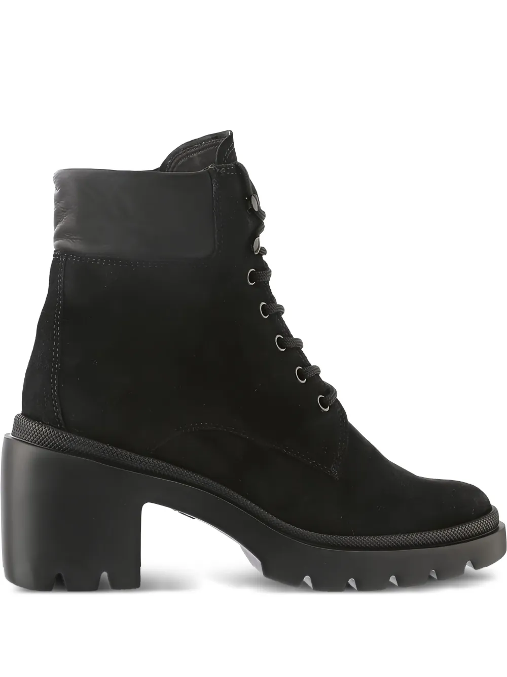 Hogl Gia chunky-heel lace-up ankle boots Black