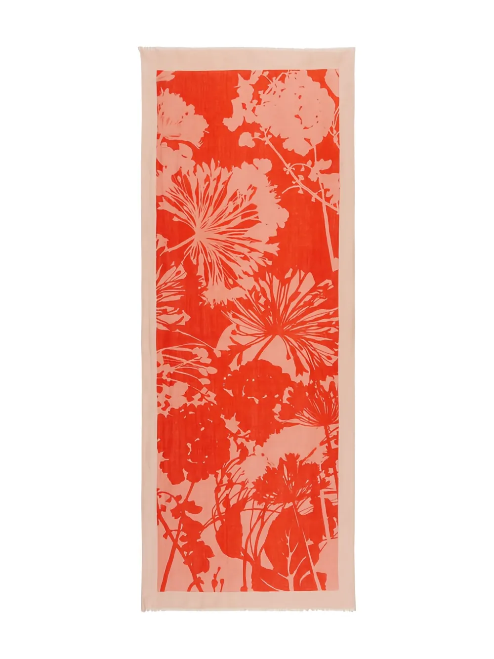 Marc O'Polo floral-print scarf | Orange | Image 1