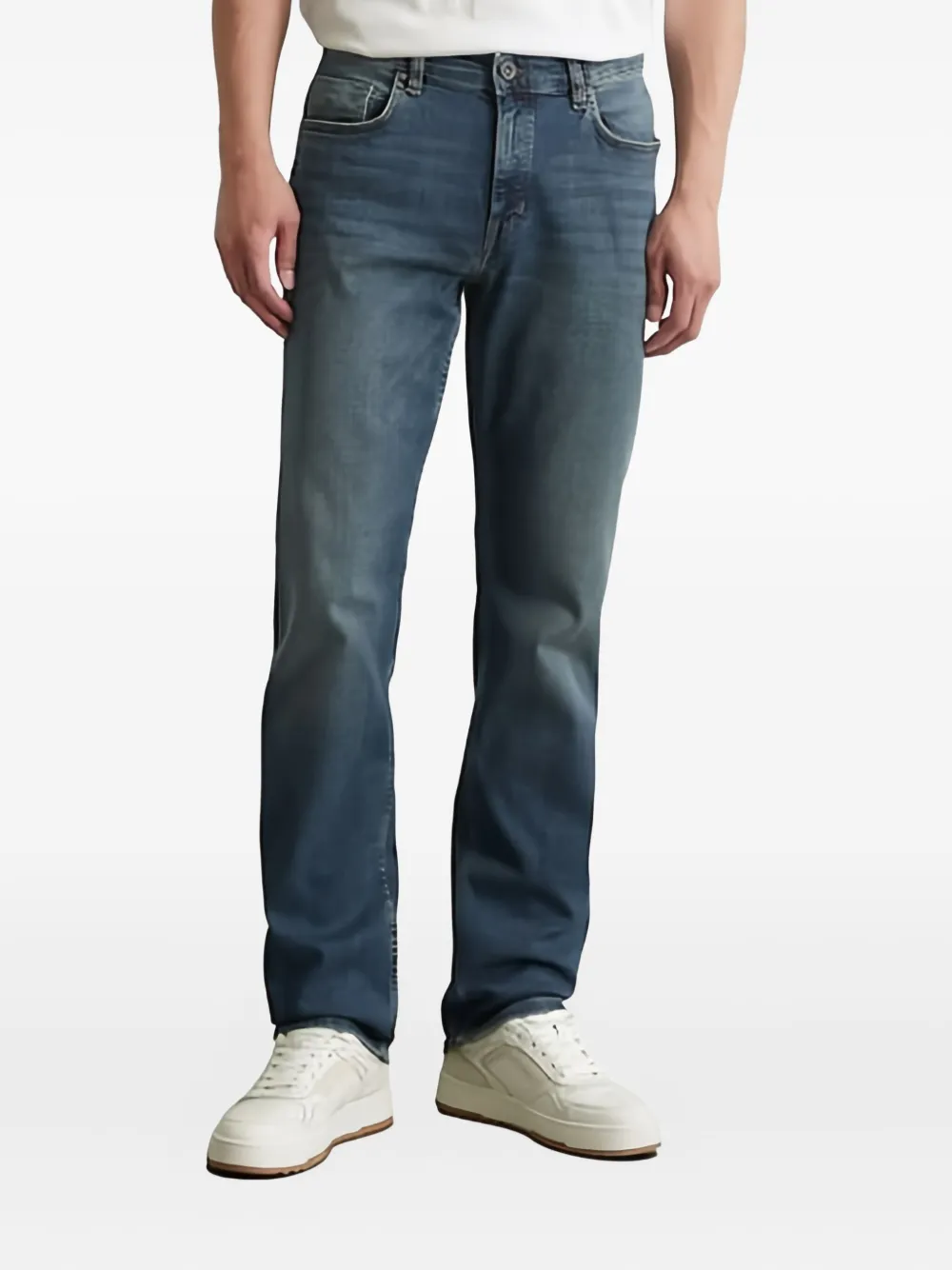 Marc O'Polo Jeans met logopatch Blauw