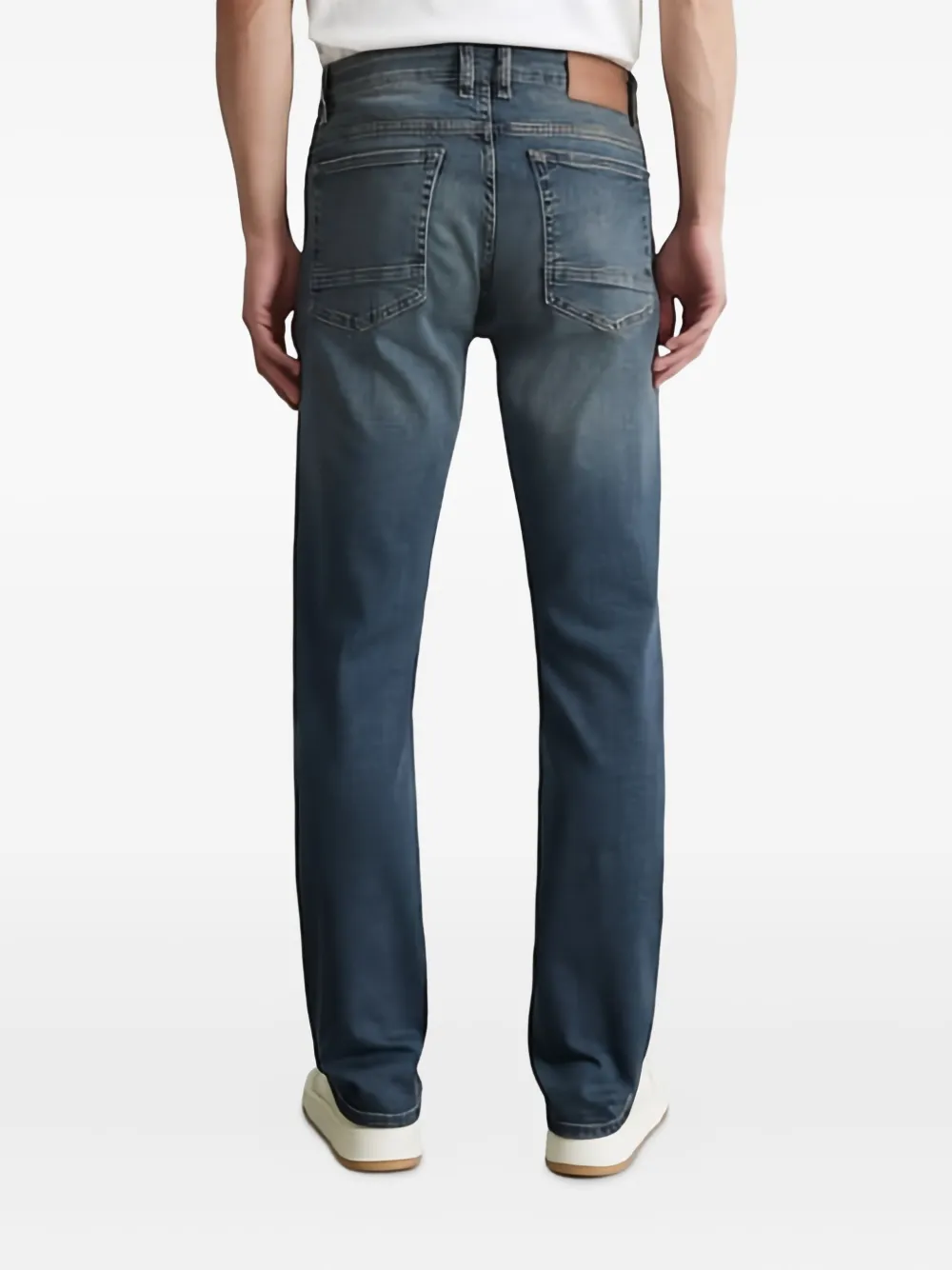 Marc O'Polo Jeans met logopatch Blauw