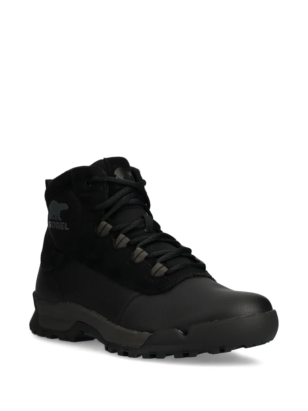 SOREL lace-up leather boots Black