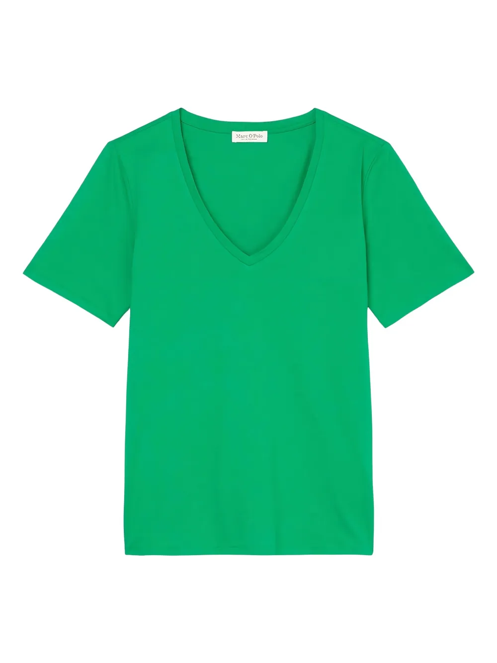 Marc O'polo V-neck Short-sleeve T-shirt In Green