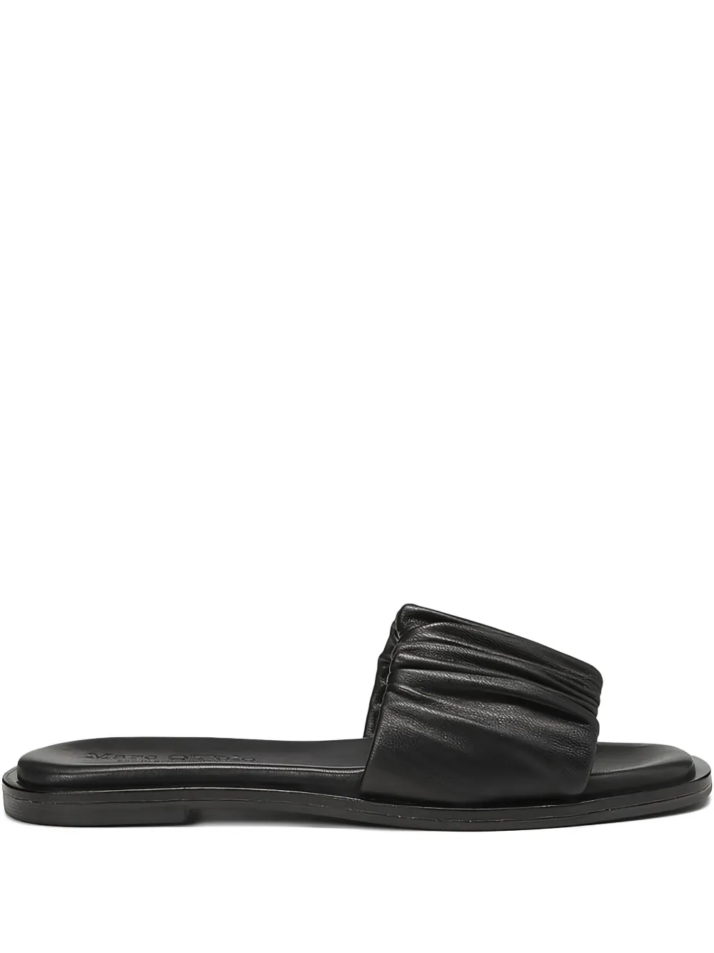 Marc O'Polo pleated-strap slide sandals Black