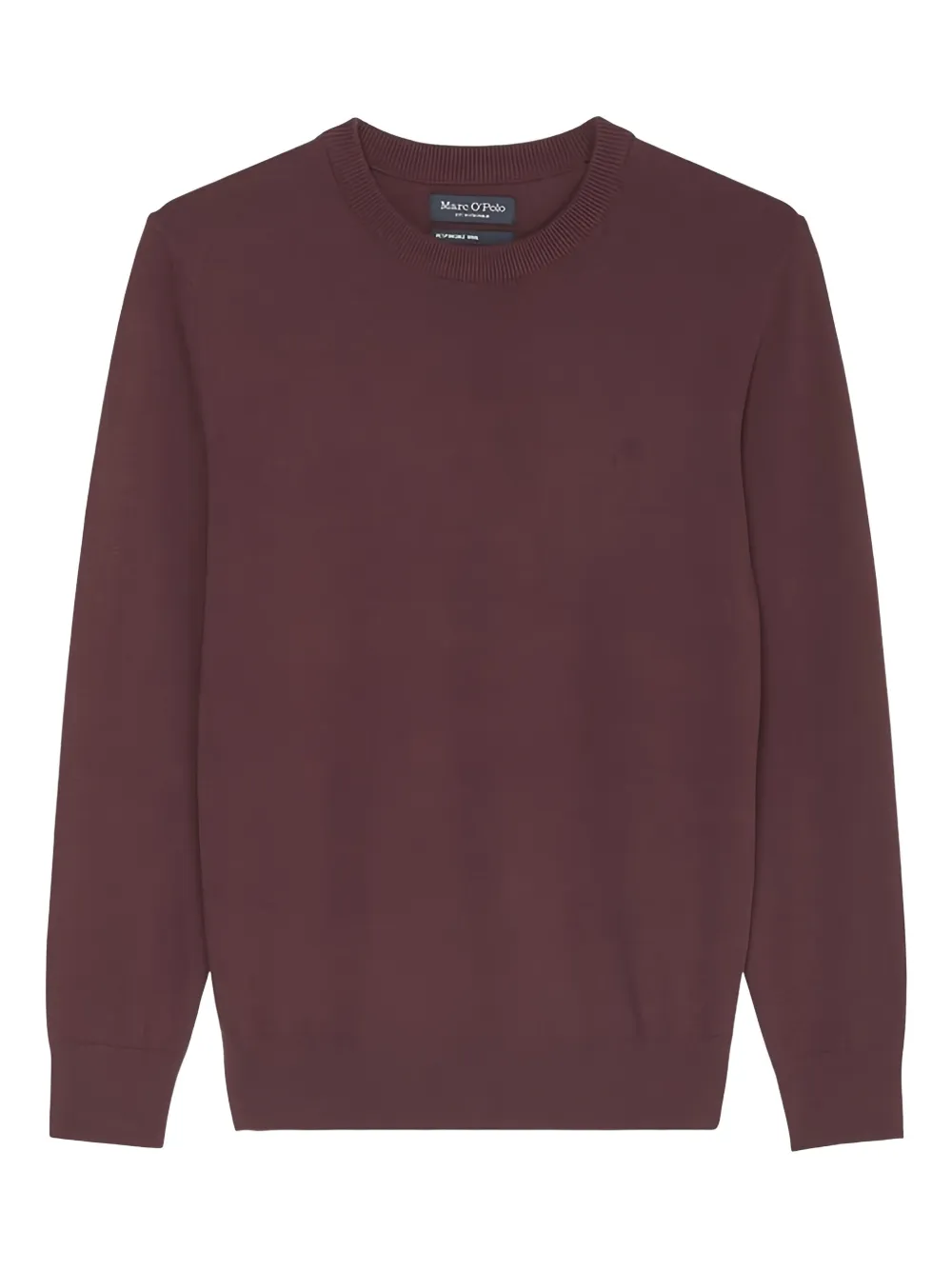 Marc O'Polo Trui met ronde hals Rood
