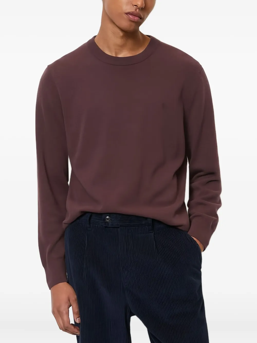 Marc O'Polo Trui met ronde hals - Rood