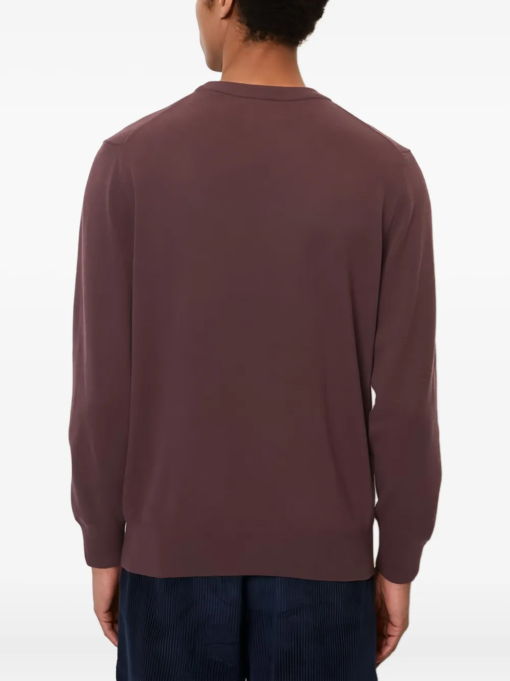 Marc O'Polo Trui met ronde hals Rood