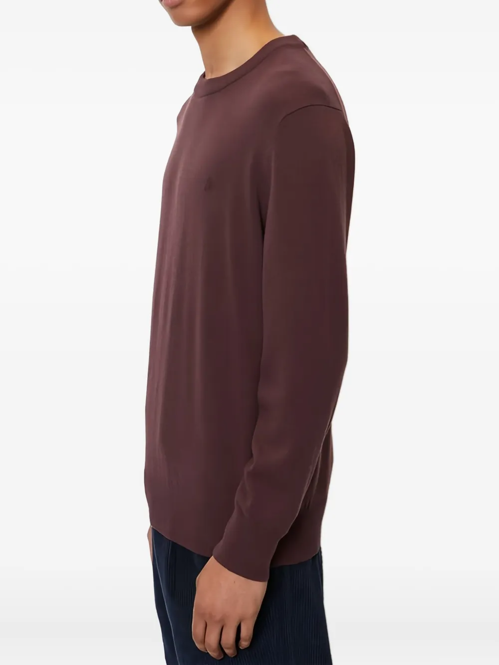 Marc O'Polo Trui met ronde hals Rood