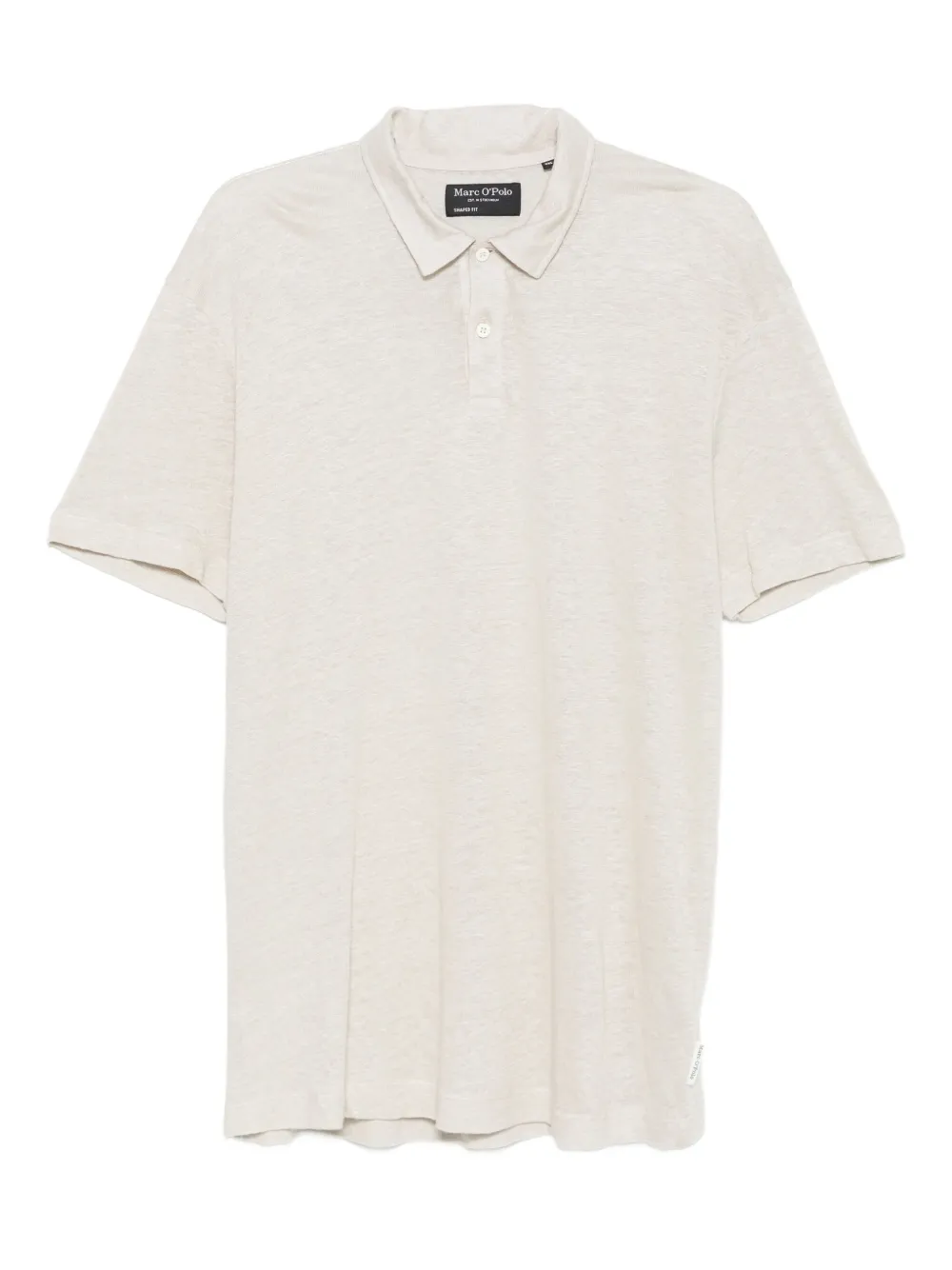 Marc O'Polo リネン ポロシャツ - ニュートラル Marc O'Polo リネン ポロシャツ - ニュートラル
