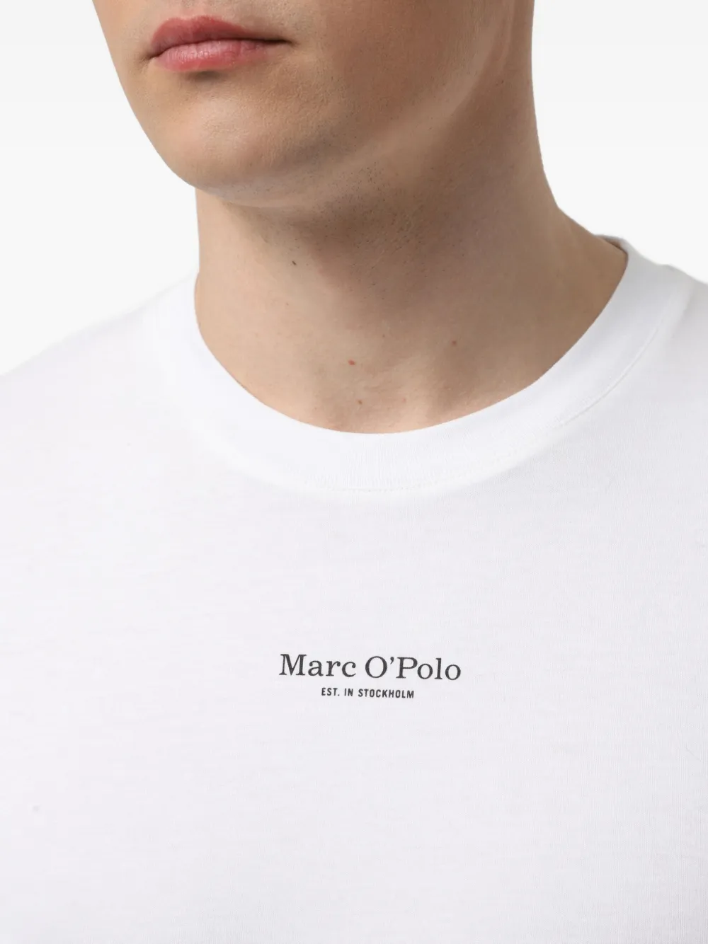 Marc O'Polo T-shirt met logoprint Wit