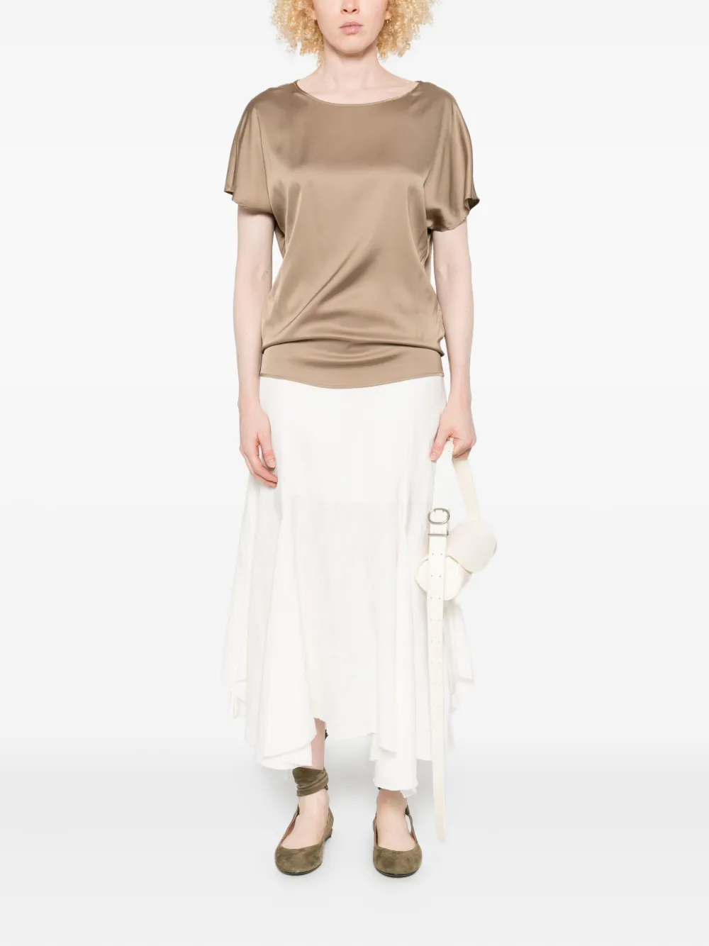 Marc O'Polo Top met V-hals - Beige