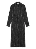 Marc O'Polo polka-dot shirtdress - Black