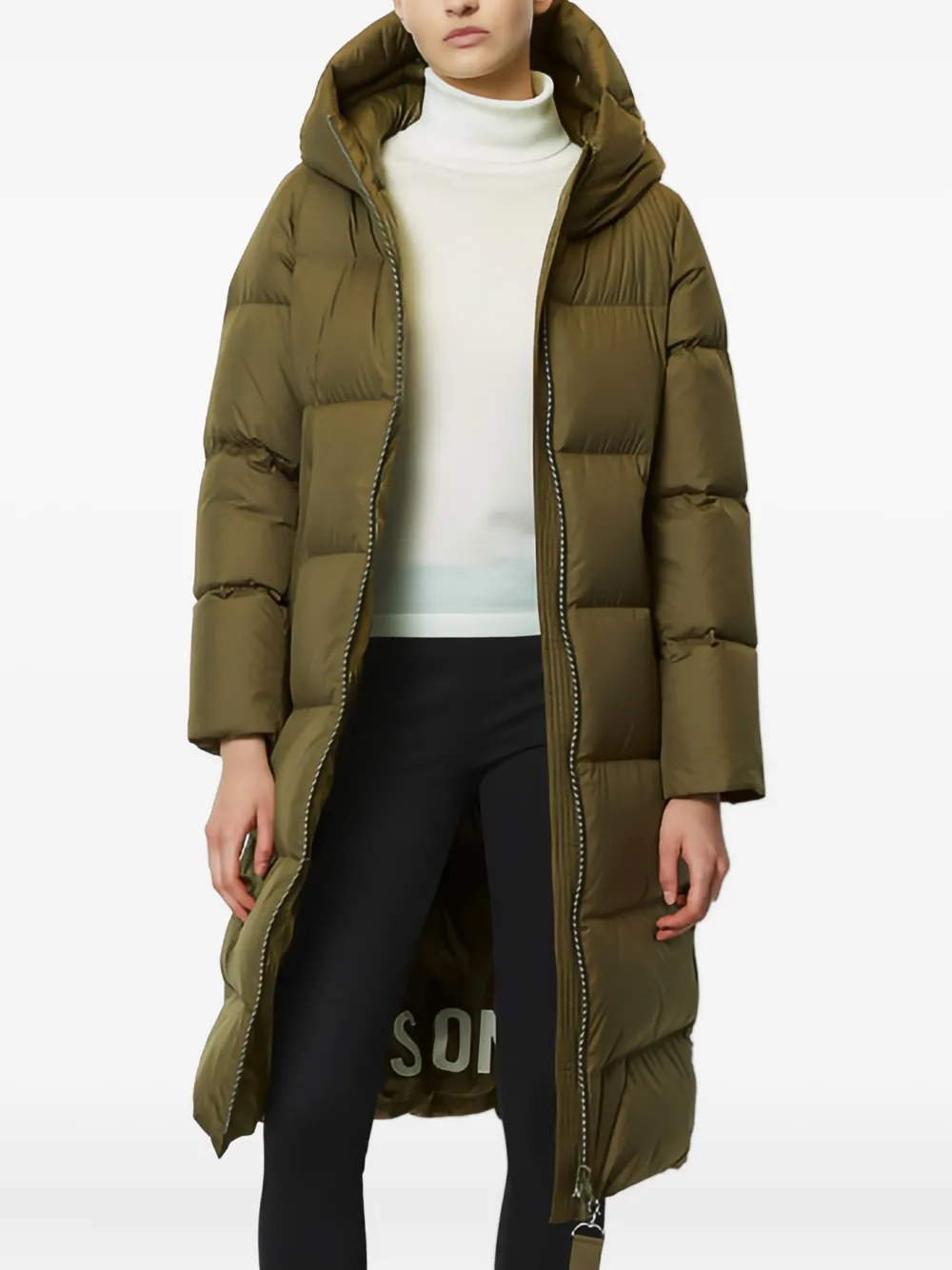 Marc O'Polo Donsjas met capuchon Groen
