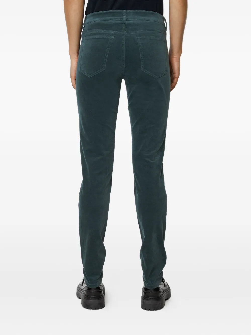 Marc O'Polo Broek met knoopsluiting Groen