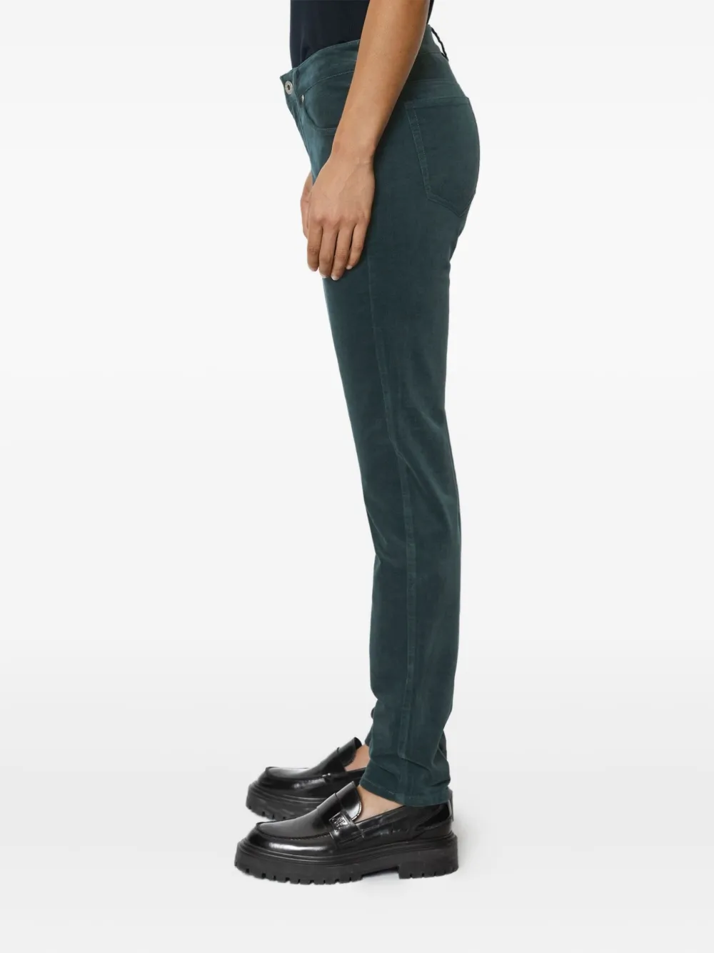 Marc O'Polo Broek met knoopsluiting Groen