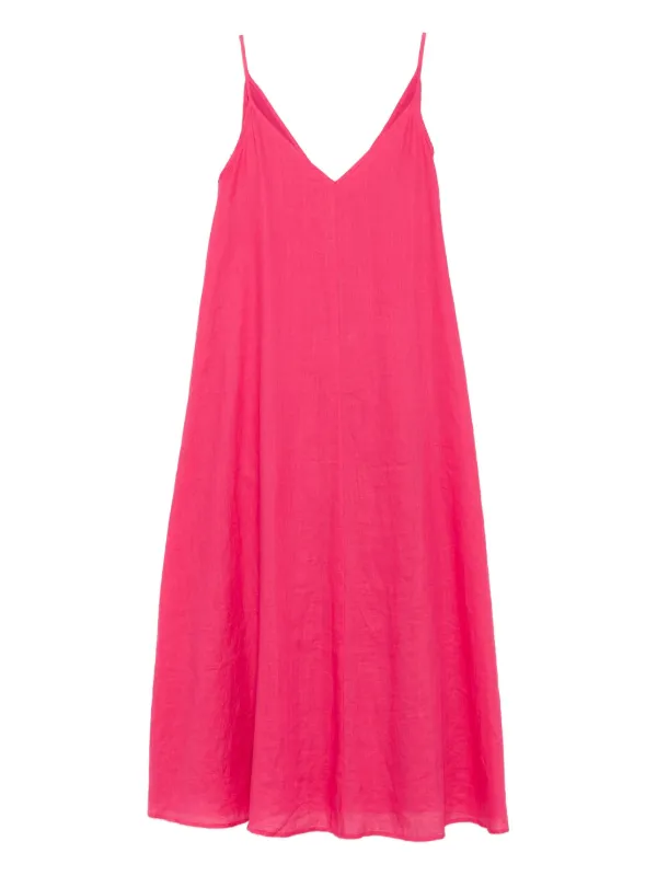knee length dresses for ladies Blue Satin Cowl Neck Backless Slip Midi Dress