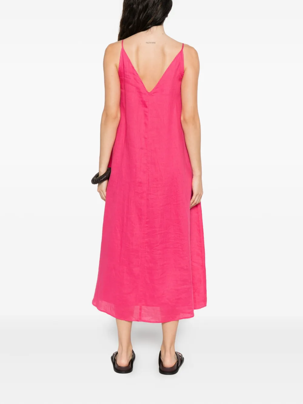 Marc O'Polo Midi-jurk met V-hals Roze