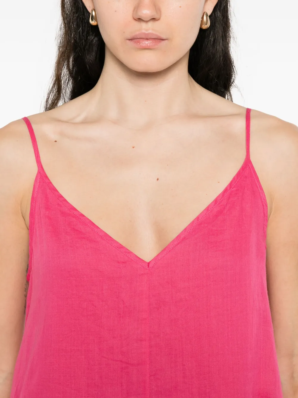 Marc O'Polo Midi-jurk met V-hals Roze