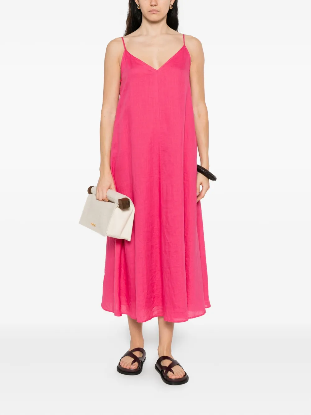 Marc O'Polo V-neck slip midi dress | Day Dresses | Image 2