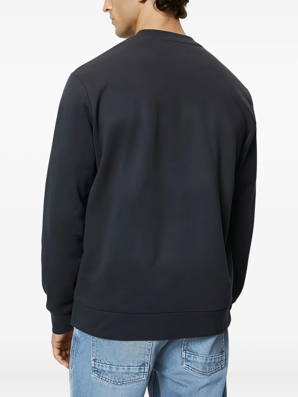 Marc O'Polo Sweater met geborduurd logo Blauw