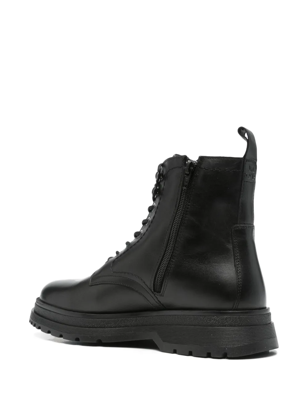 Marc O'Polo leather biker boots Black