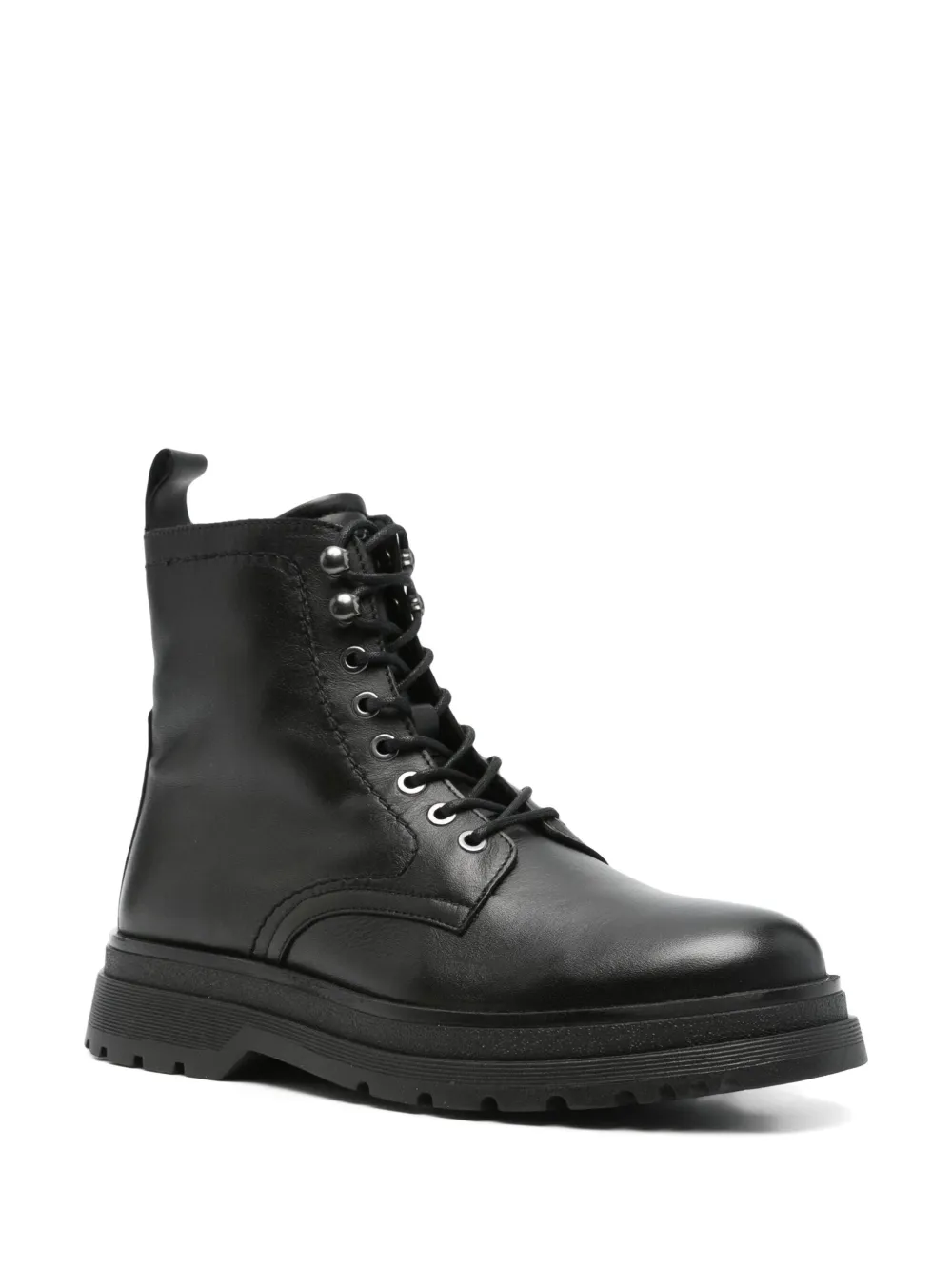 Marc O'Polo leather biker boots Black