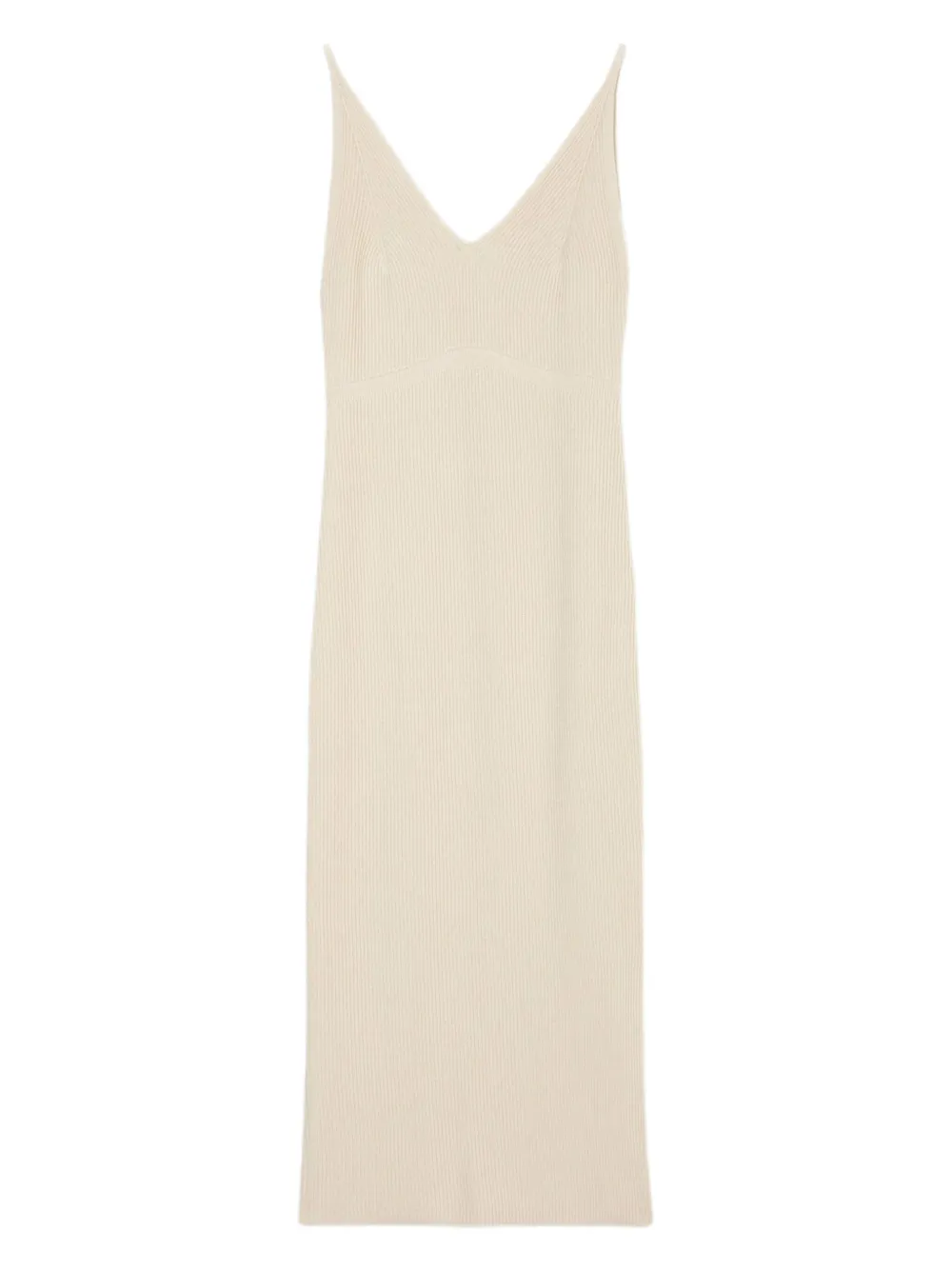 Marc O'Polo ribbed slip midi dress | Yellow | Image 1