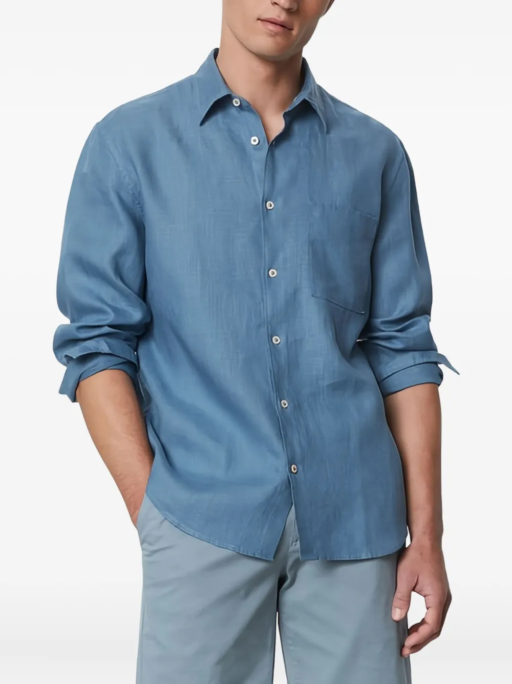 Marc O'Polo Button-up overhemd Blauw