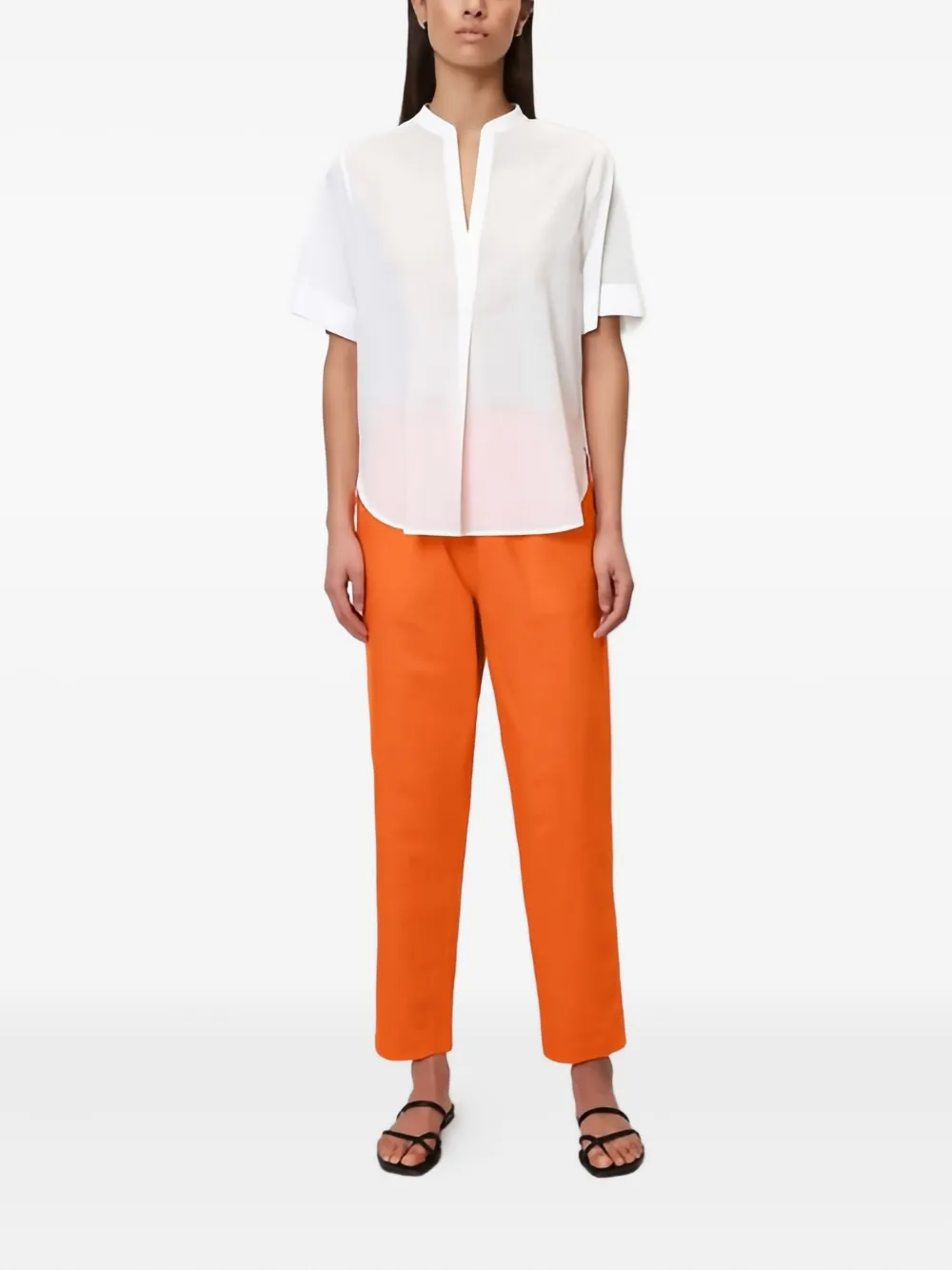 Marc O'Polo Blouse met korte mouwen Wit
