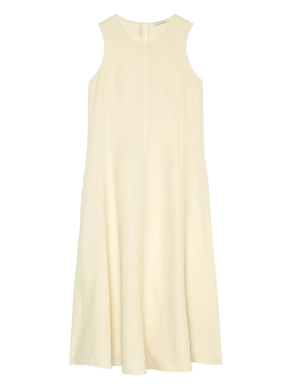 sleeveless flared dress