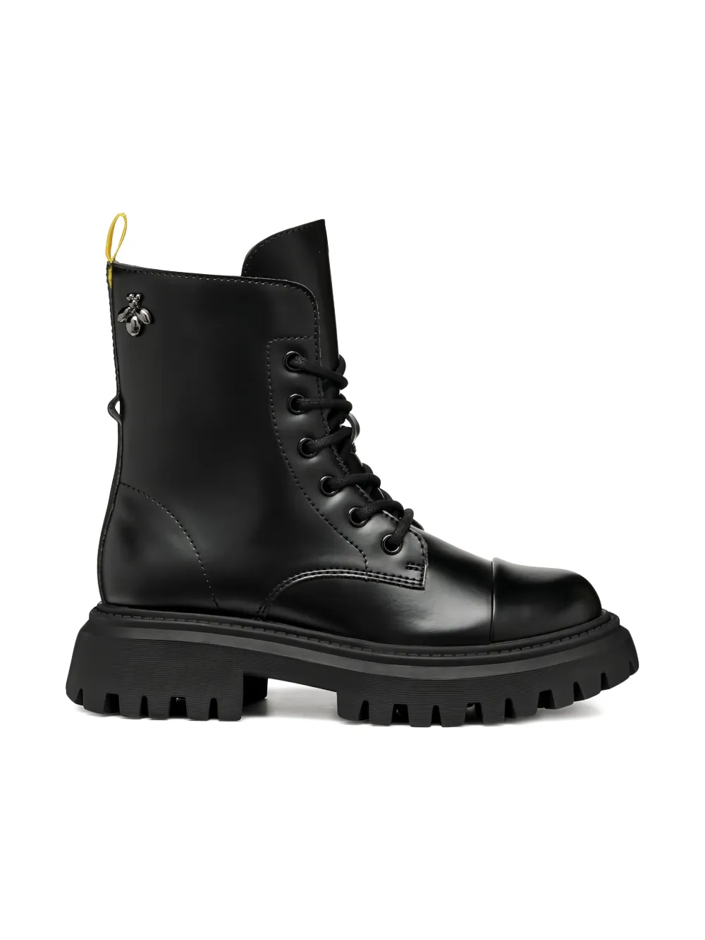 Geox Kids Maquinnens combat boots Zwart