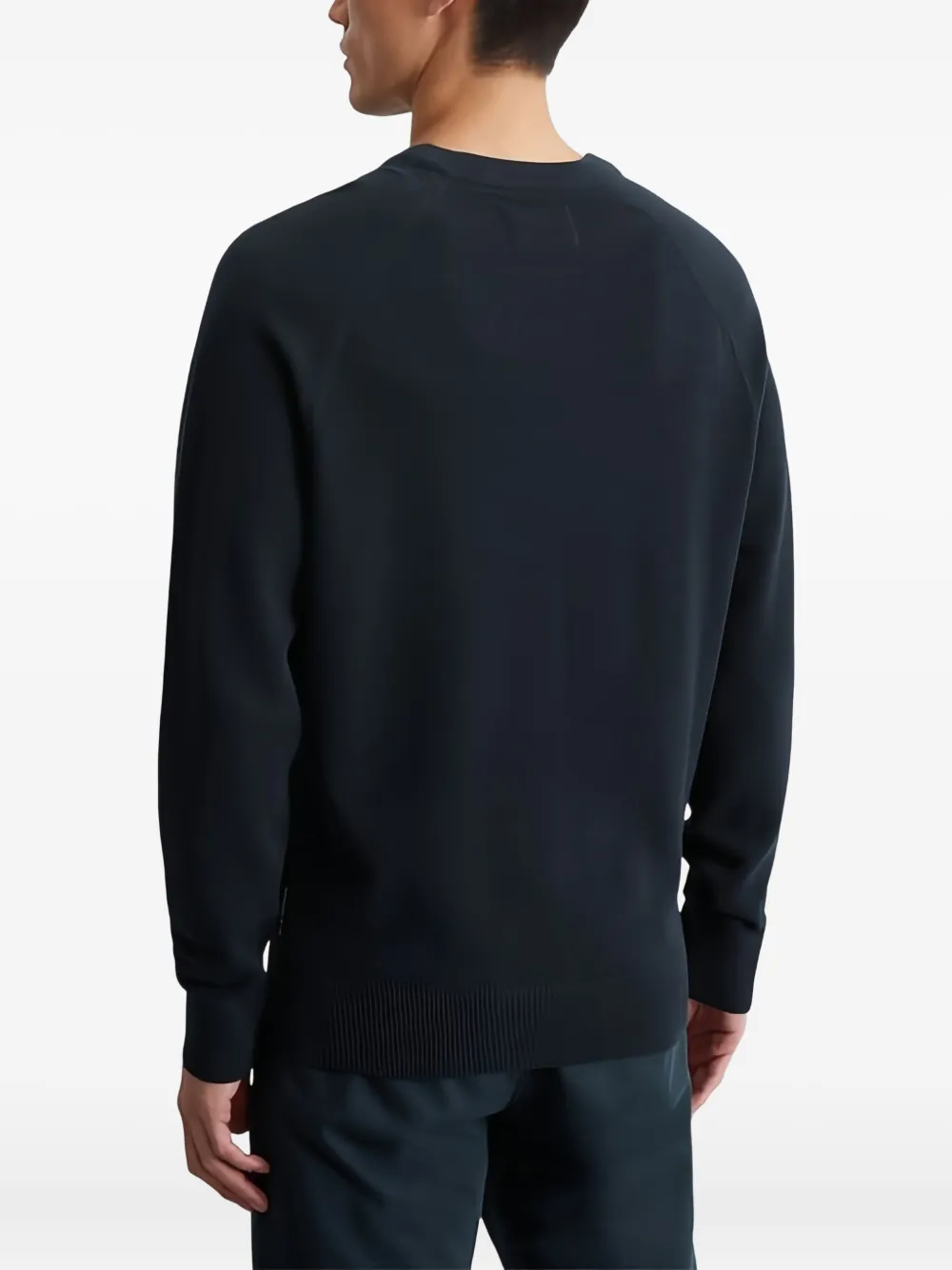 Marc O'Polo Geribbelde sweater met ronde hals Blauw