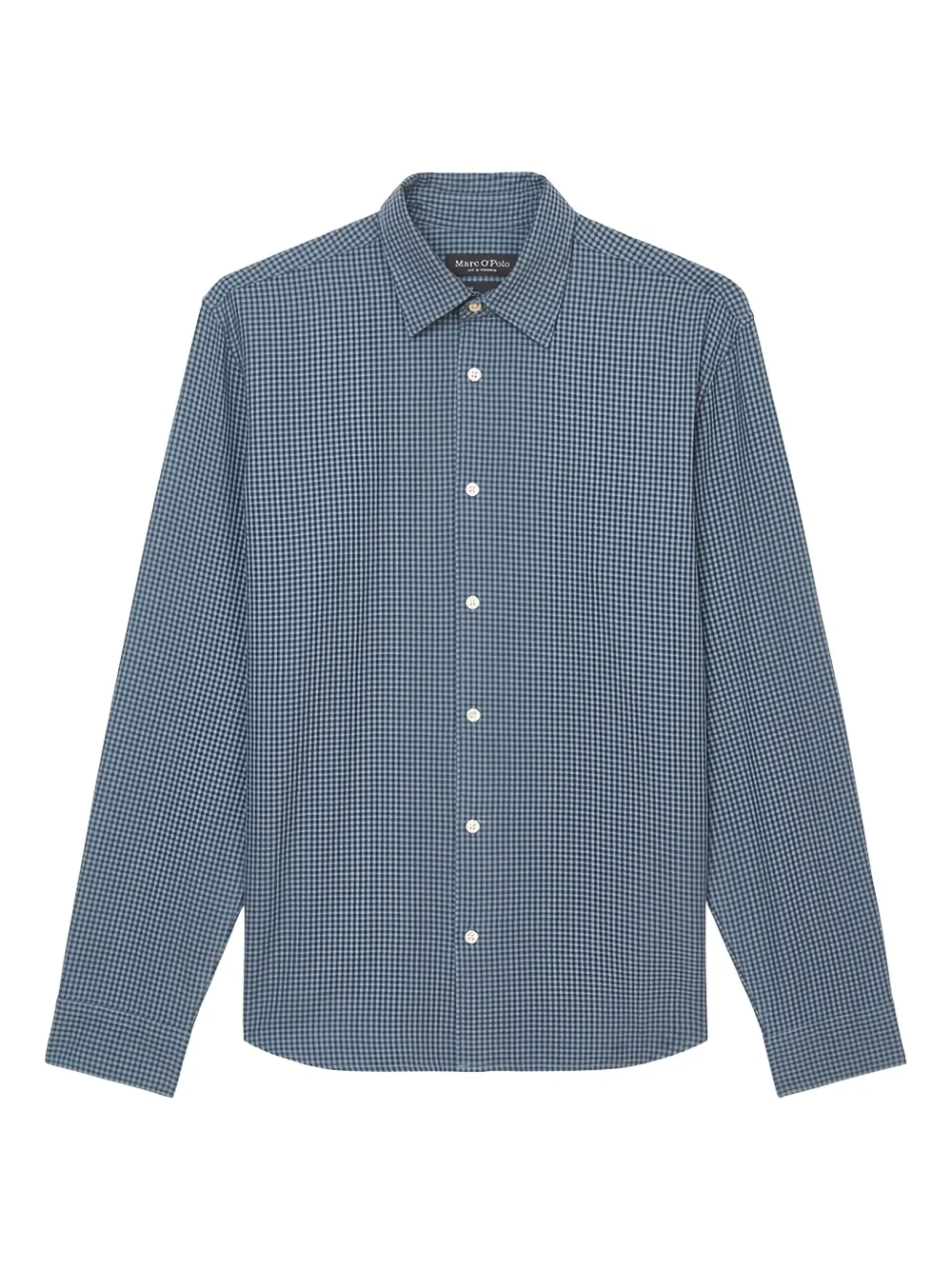 checked button-up shirt